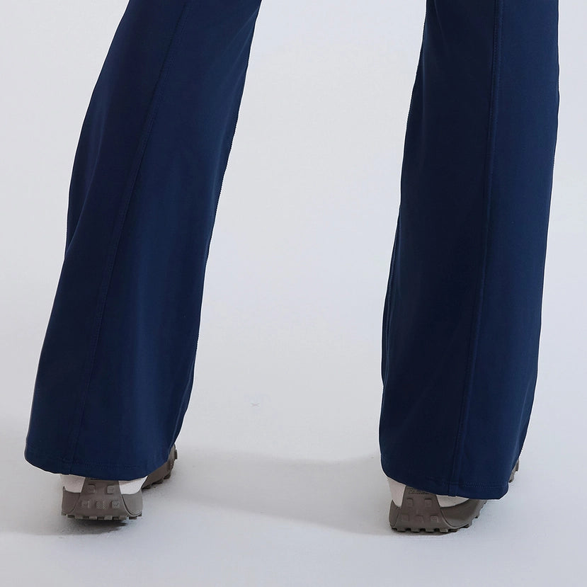 Women Hi-Waist Flared Yoga Leggings