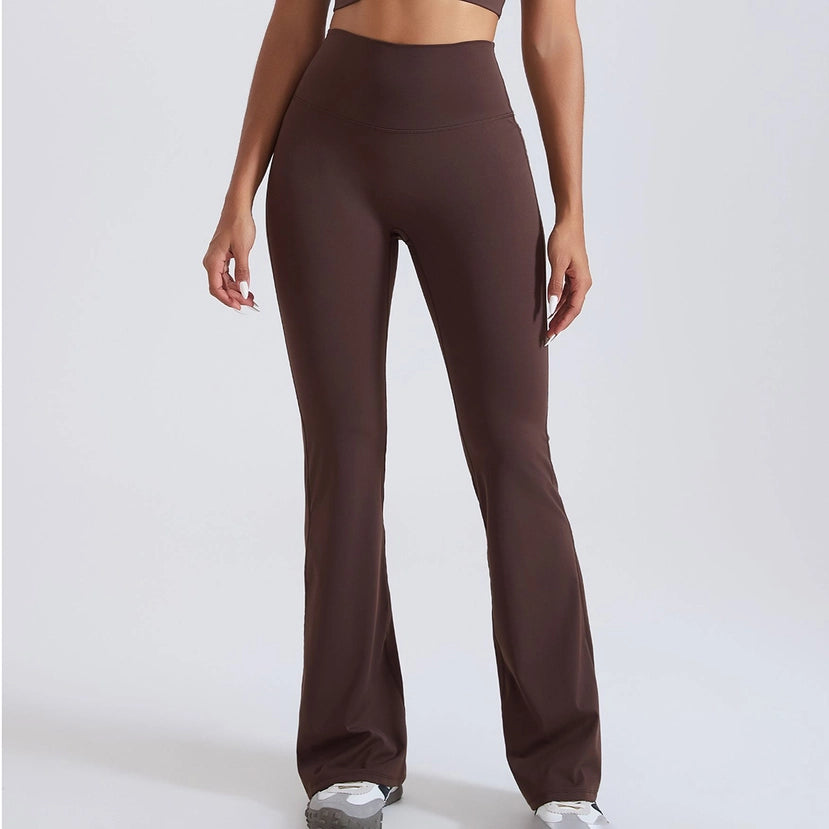 Women Hi-Waist Flared Yoga Leggings