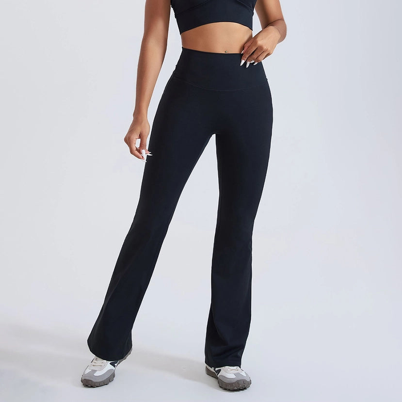 Women Hi-Waist Flared Yoga Leggings