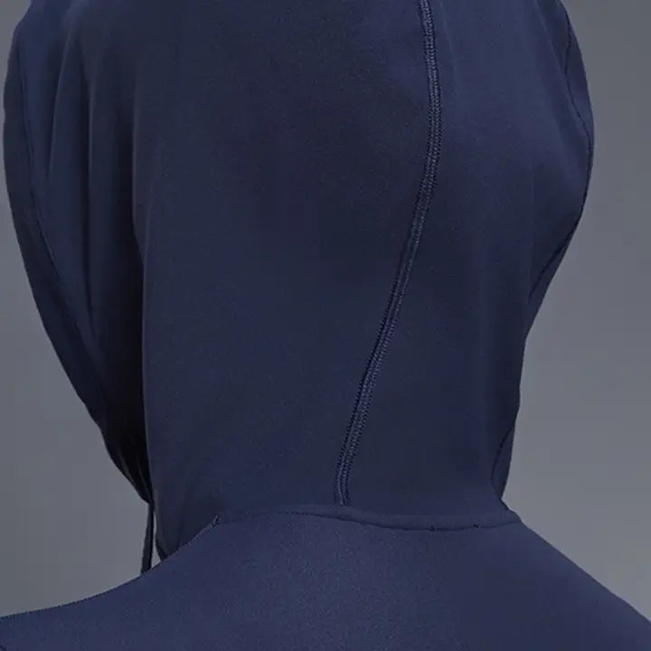 Women Slim-Fit Hooded Yoga Running Stretch Workout Jacket