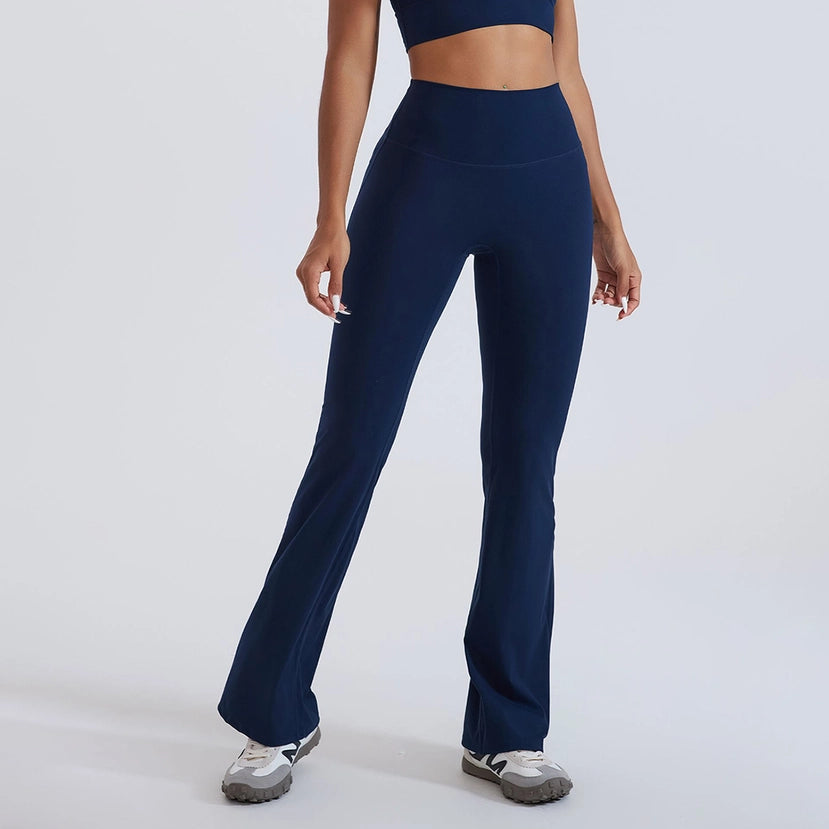 Women Hi-Waist Flared Yoga Leggings