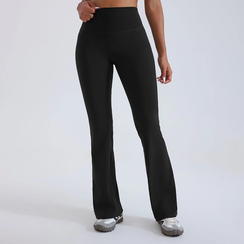 Women Hi-Waist Flared Yoga Leggings